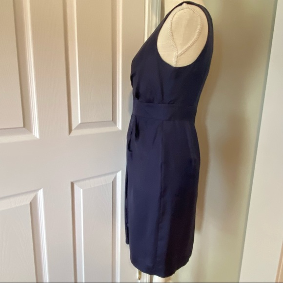NWT Navy Sleeveless Silk Banana Republic Dress, 2 - Picture 9 of 15